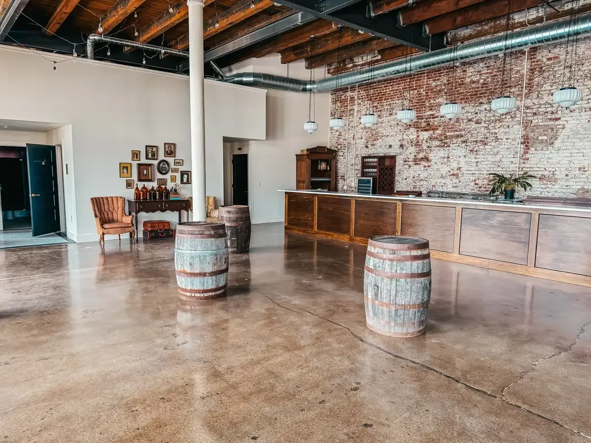 The Libations Lounge at 24 Shelby, a small party space in downtown Indianapolis with a fully stocked bar and 1920s styling