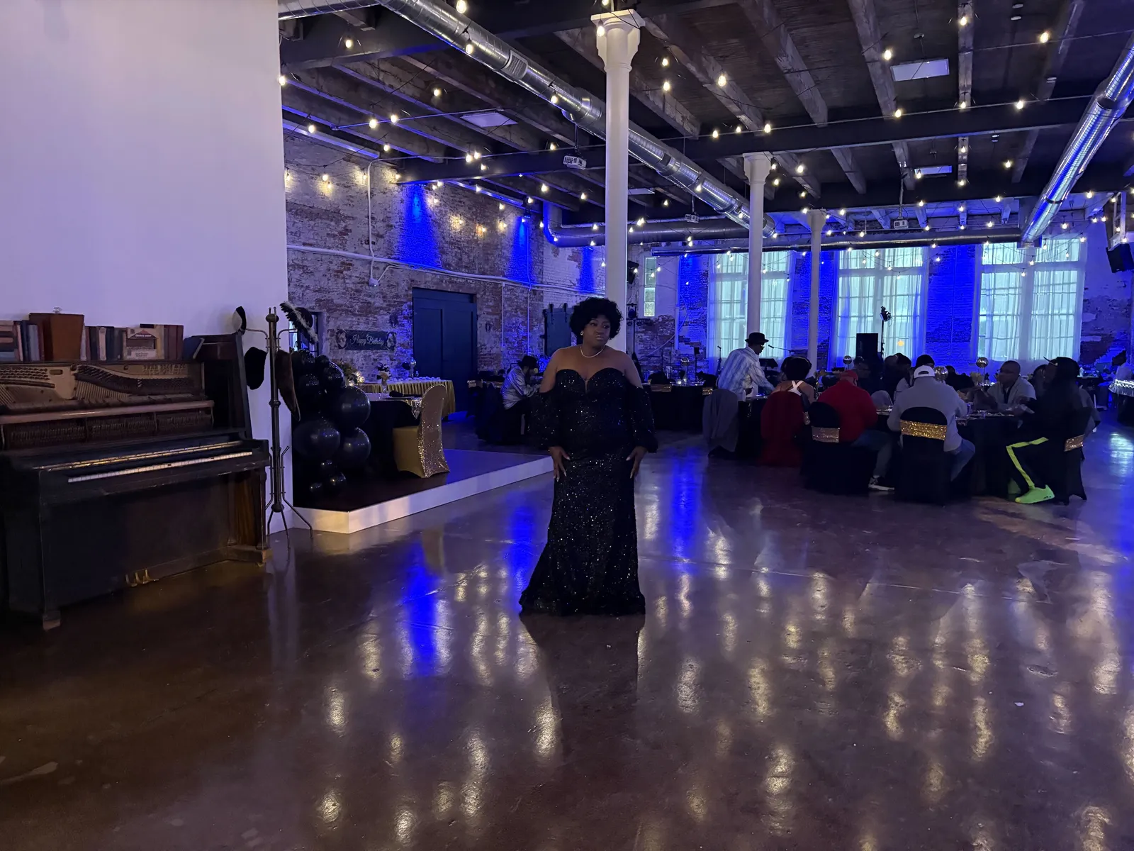 Venue uplighting at 24 Shelby